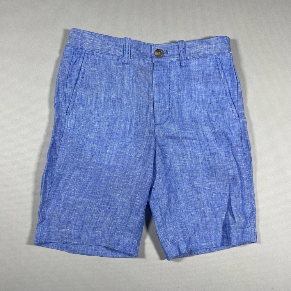 NWOT Crewcuts Bous 100% linen shorts size 8